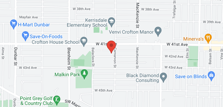 map of 3033 W 42ND AVENUE